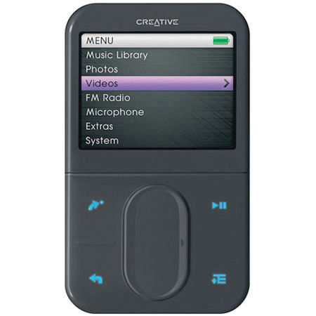 Creative Labs Zen Vision M, 60GB MP3/WMA Player, Color: Black #ZVM60GBBK