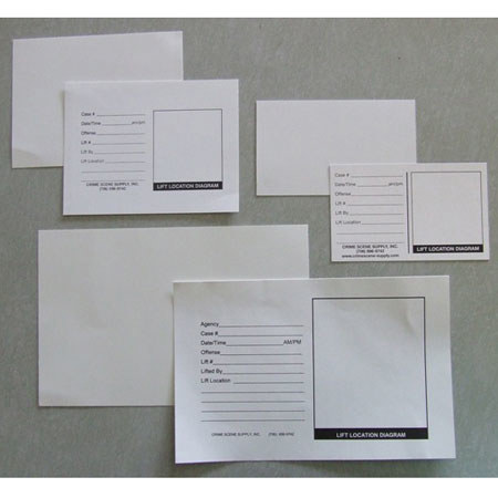 Adorama Latent Backing Cards, White, Printed, 4x5, Pack of 100