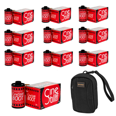 CineStill Xpro C-41 800Tungsten 35mm Color Negative Roll Film, 10-Pack, with Bag