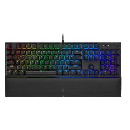 Corsair K60 RGB PRO SE Wired Mechanical Gaming Keyboard, CHERRY VIOLA, Black