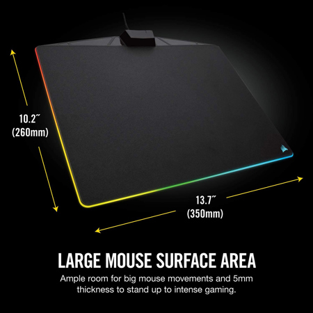 Corsair MM800 RGB POLARIS Gaming Mouse Pad, Medium