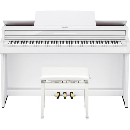 Casio Celviano AP-550 88-Key Digital Piano with Stand and Bench, White