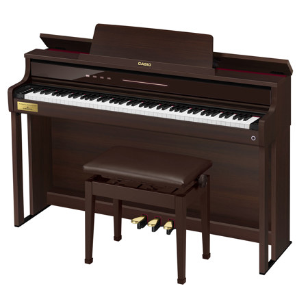 Casio Celviano AP-750 88-Key Console Digital Piano with Stand and Bench, Brown