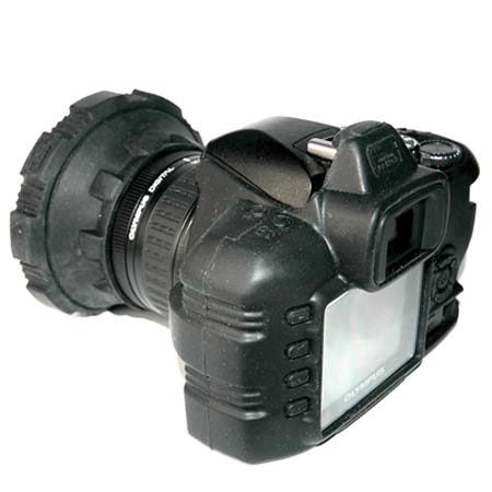 Camera Armor Protection System, Black Color, for Olympus E-410 Digital SLR Camera