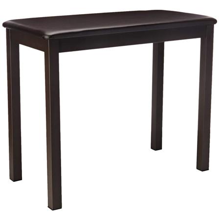 Casio CB7 Metal Bench with Padded Seat, Walnut and Brown