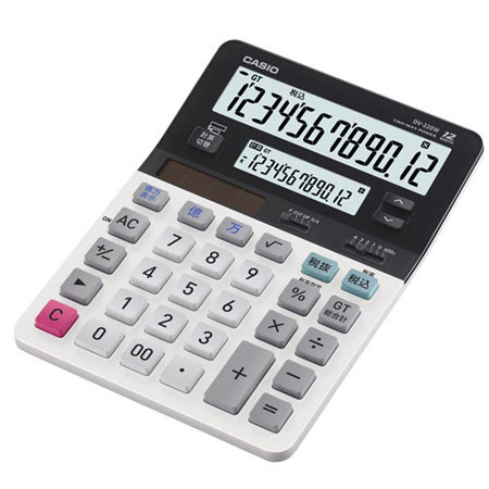 Casio DV-220 Standard Function Calculator with Dual Display