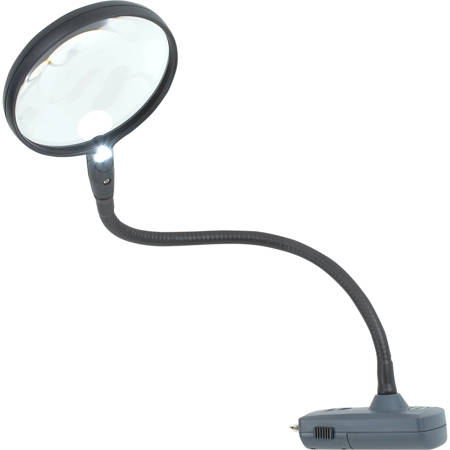 Carson CL-65 2x/3.5x MagniFlex LED Lighted Hands Free Magnifier with Table Clamp and Power Adapter