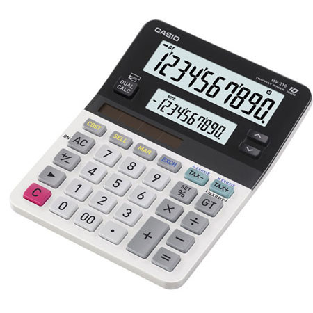 Casio MV-210 Standard Function Calculator with Dual Display