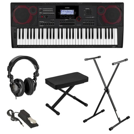 Casio CT-X5000 61-Key Piano Style Portable Keyboard with Accessories Kit