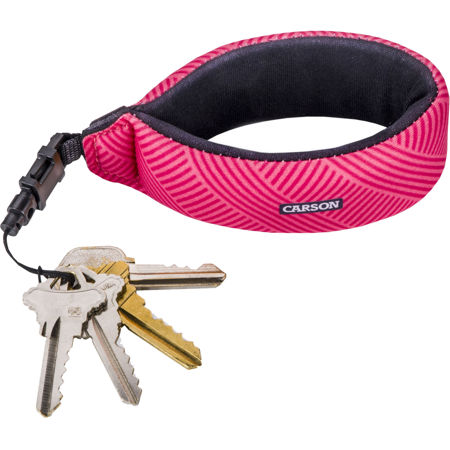 Carson Floating Wrist Strap with Foam-Core Technology, Crimson