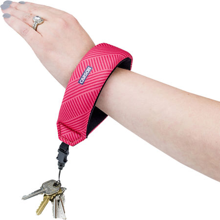 Carson Floating Wrist Strap with Foam-Core Technology, Crimson