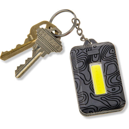 Carson COB LED Keychain Flashlight, Gray