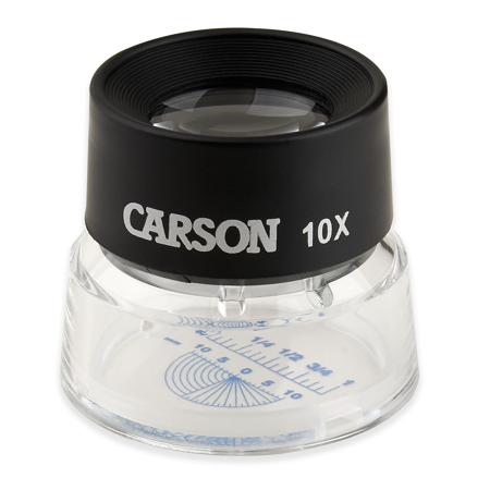 Carson LL-20 LumiLoupe 10x Stand Magnifier with Reticle