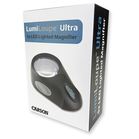 Carson 5x Lumiloupe Ultra LED Stand Magnifier