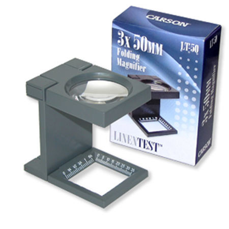 Carson LT-50 3x 50mm LinenTest Magnifier