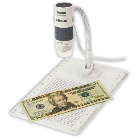 Carson MM-840 eFlex 75x/300x Magnification LED Lighted USB Digital Microscope