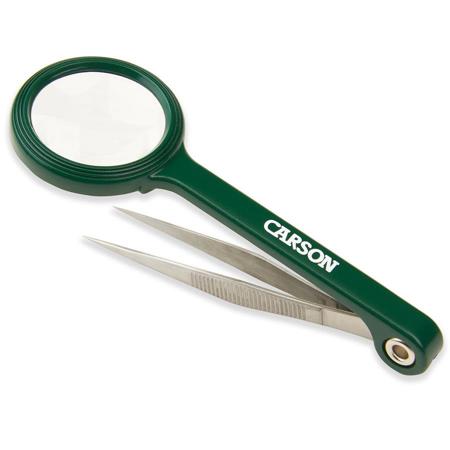 Carson 4.5x MagniGrip Magnifier with Attached Tweezers