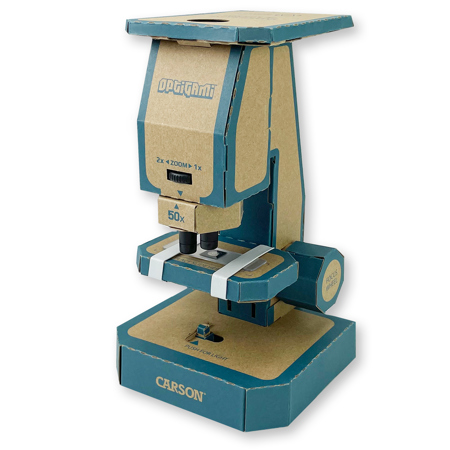 Carson Optigami Build-Your-Own Cardboard Microscope Kit