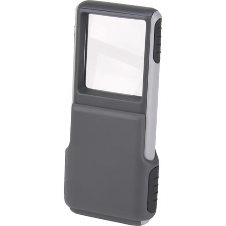 Carson MiniBrite, 3x Lighted Slide-Out Magnifier with Protective Plastic Sleeve