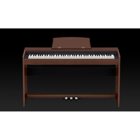 Casio PX-770 Privia 88-Key Digital Console Piano with 2x 8W Amplifiers, Walnut