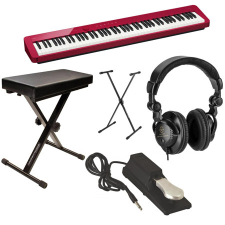 Casio PX-S1100 Privia 88-Key Slim Stage Digital Piano, Red Casio PX-S1100 Privia 88-Key Slim Stage Digital Piano, Red