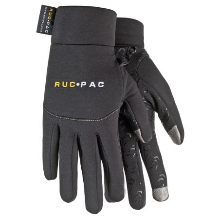 RucPac Professional Tech Gloves f/Photographers Medium/Large, One Pair - Black