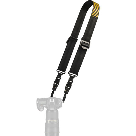 RucPac Camera Strap, Black/Gold