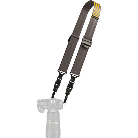 RucPac Slide Camera Strap, Gray/Gold