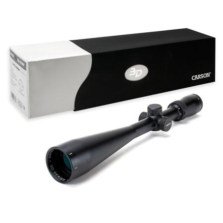 Carson 6-18x50mm 3D Riflescope with Multiplex Reticle, 1" Center Tube