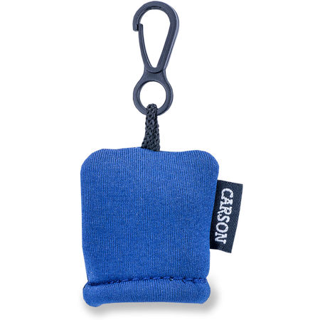 Carson Stuff-It 6.25x6.25" Microfiber Lens Cleaning Cloth with Pouch, Blue