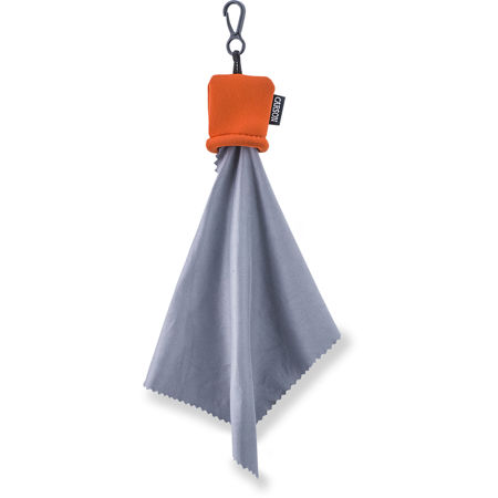 Carson Stuff-It 6.25x6.25" Microfiber Lens Cleaning Cloth with Protective Pouch, Orange