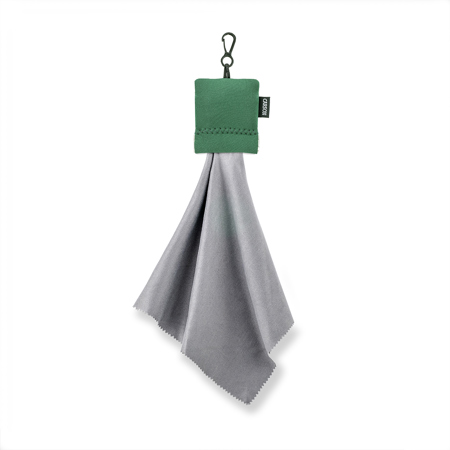 Carson Stuff-It Pro 8x8" Microfiber Lens Cleaner with Protective Pouch, Green