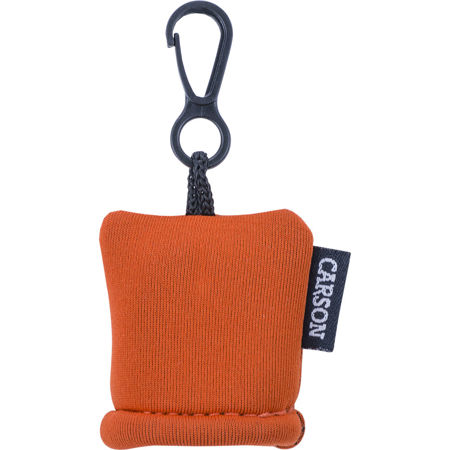 Carson Stuff-It Pro 8x8" Microfiber Lens Cleaning Cloth with Pouch, Orange