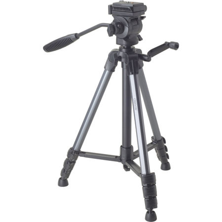 Carson The Rock Series TR-200 3-Section Aluminum Tabletop Tripod with 3-Way Fluid Pan Head, 57.6" Max Height