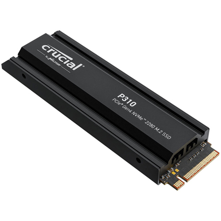 Crucial P310 NVMe PCIe Gen4 M.2 2280 Internal Gaming SSD with Heatsink
