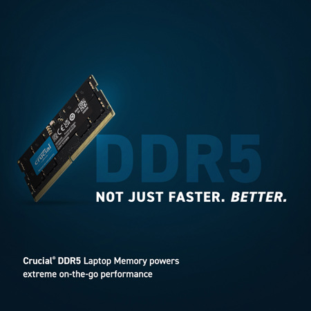 Crucial 16GB DDR5 4800MT/s CL40 SODIMM Memory Module