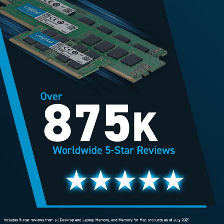 Crucial 16GB DDR5 4800MT/s CL40 SODIMM Memory Module