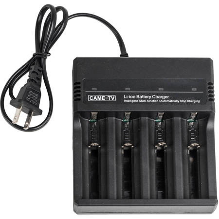 Came-TV 8x 18650 3.7V 3500mAh Lithium-Ion Batteries with CM-4 Quad Charger