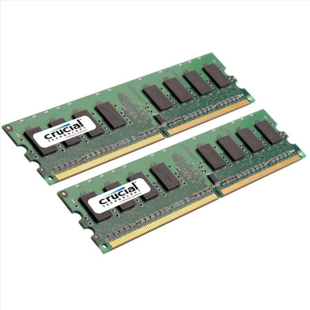 Crucial 4GB Kit (2GBx2) 240-pin DIMM Memory Module for Desktop, 1066MHz