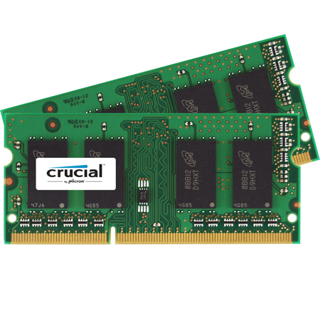 Crucial 8GB (2x 4GB) 204-Pin SODIMM DDR3 PC3-14900 Module