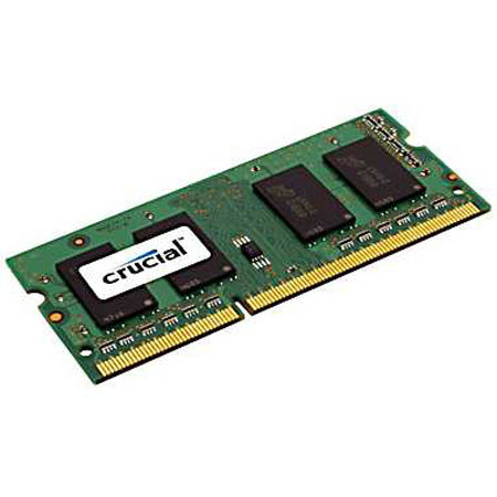 Crucial 2GB 204-pin SODIMM DDR3 PC3-10600 Memory Module
