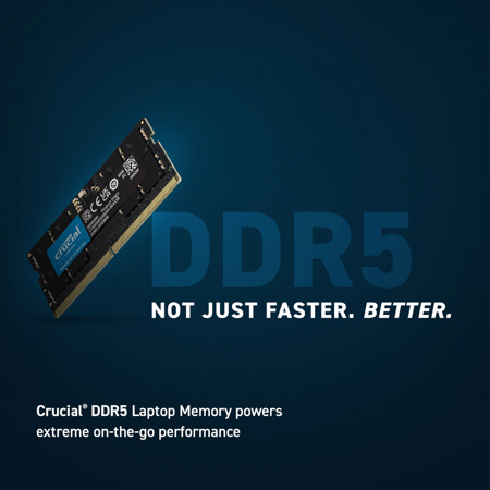 Crucial 32GB (2x16GB) DDR5 5600MHz CL46 SODIMM Memory Module