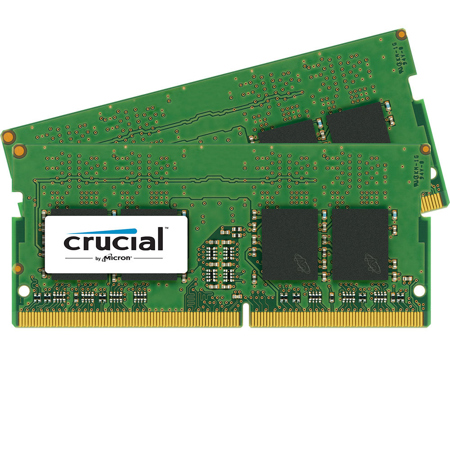 Crucial 8GB (2x 4GB) 260-Pin SODIMM DDR4 (PC4-19200) Server Memory Module Kit, CL=17, Unbuffered, 2400 MT/S Speed, Non-ECC, 1.2V, Single Rank, x8 Based, 512Meg x 64