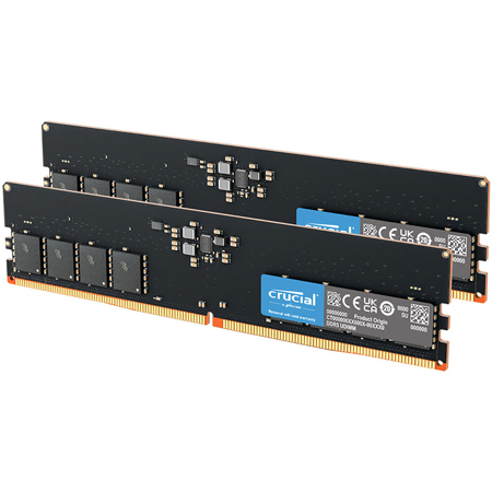 Crucial 128GB (2x64GB) DDR5 5600MHz CL46 UDIMM Desktop