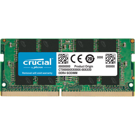 Crucial 32GB (1x32GB) 260-Pin 2666 MT/s DDR4 SODIMM Memory Module for Laptops