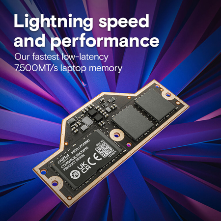 Crucial 32GB DDR5 7500MHz LPCAMM2 Memory Module CT32G75C2LP5X