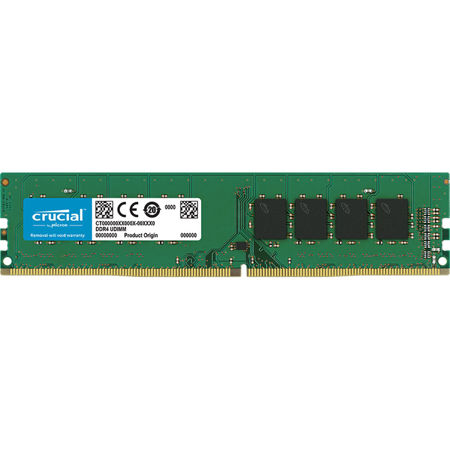 Crucial 4GB 2666 MT/s 288-Pin DDR4 UDIMM (PC4-21300) Memory Module