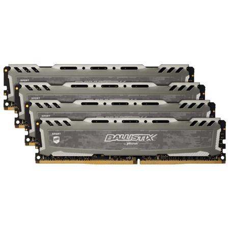 Ballistix Sport LT 64GB (4x 16GB) 288-Pin UDIMM DDR4 Kit, CL16