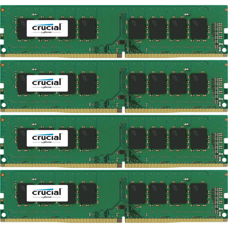 Crucial 16GB(4x 4GB) 288-Pin UDIMM DDR4 (PC4-19200) Memory Module Kit