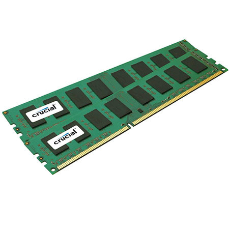 Crucial 8GB Kit (2x4GB) 240-Pin DDR3 1600 Desktop Memory Module, Single Ranked